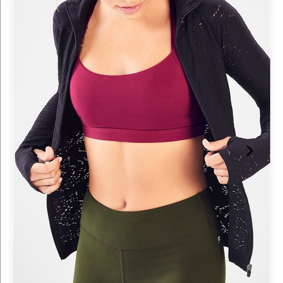 Fabletics Luciana Seamless Pointelle Jacket small - Picture 3 of 9